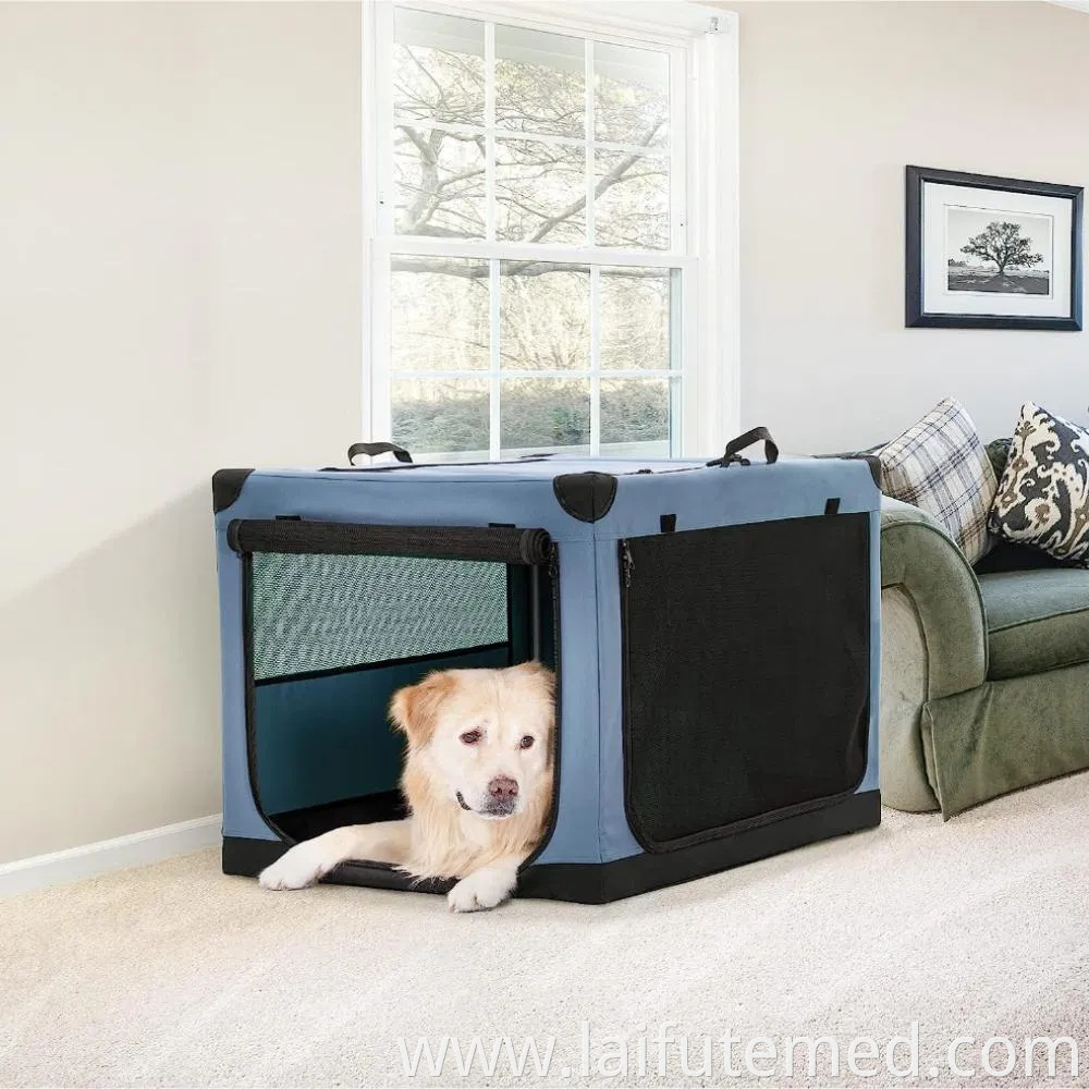 Collapsible Portable Amazon Hot Selling Soft Sided Dog Crate with Strong Steel Frame